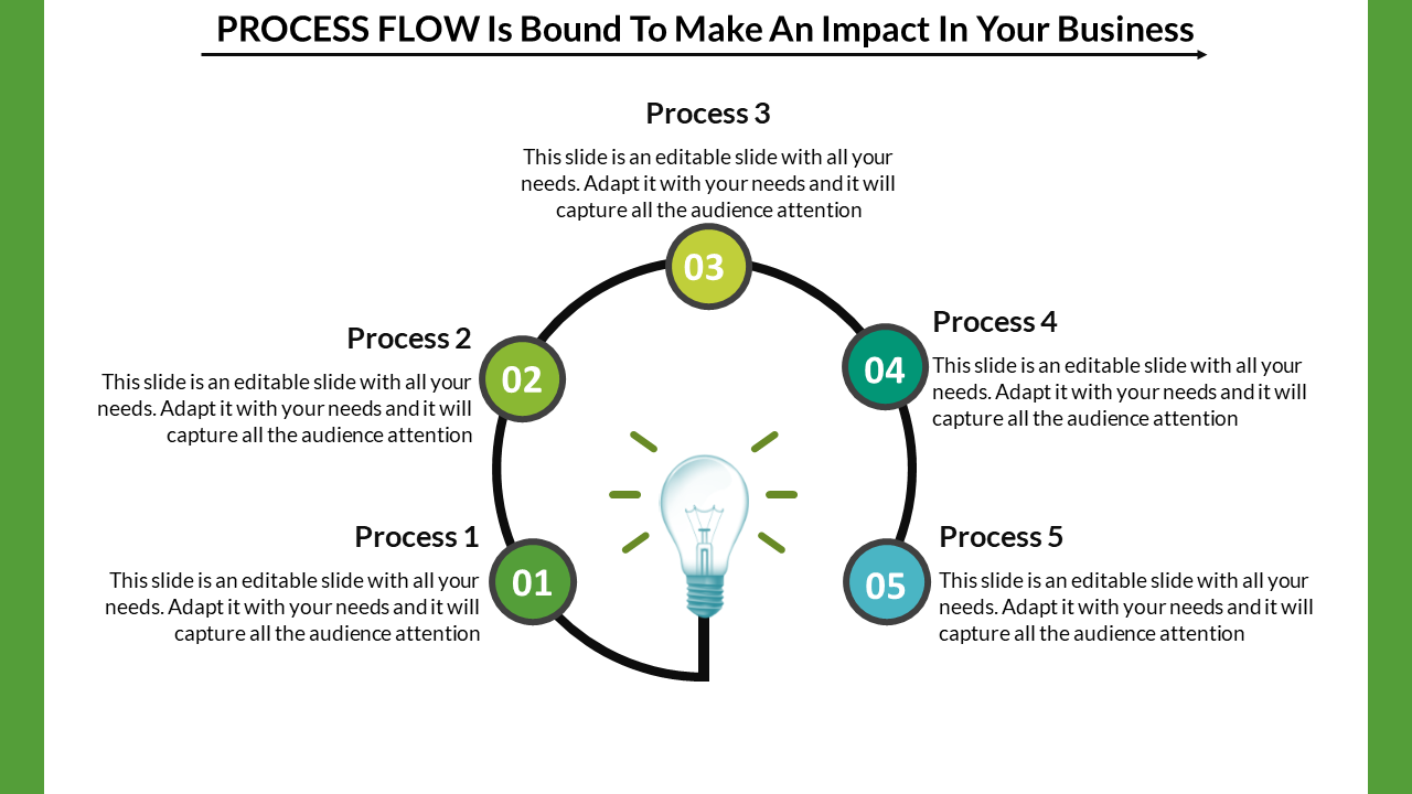 process flow chart template powerpoint-business-processs-5-green